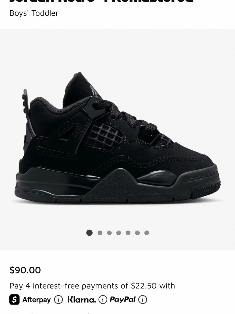 Nike Kids Black Jumpman Basketball Sneakers